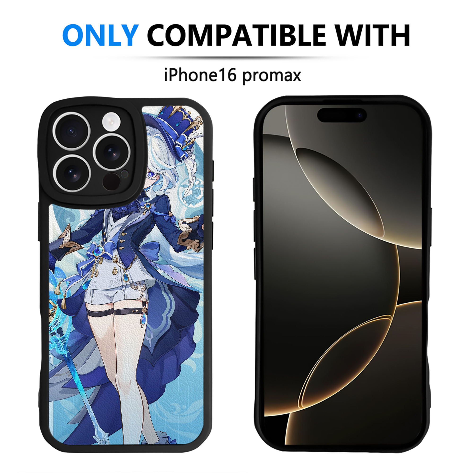 げんし神 genshin 【iPhone 16シリーズ対応】シリコンスマホケース（レザー調） 材質：シリコン